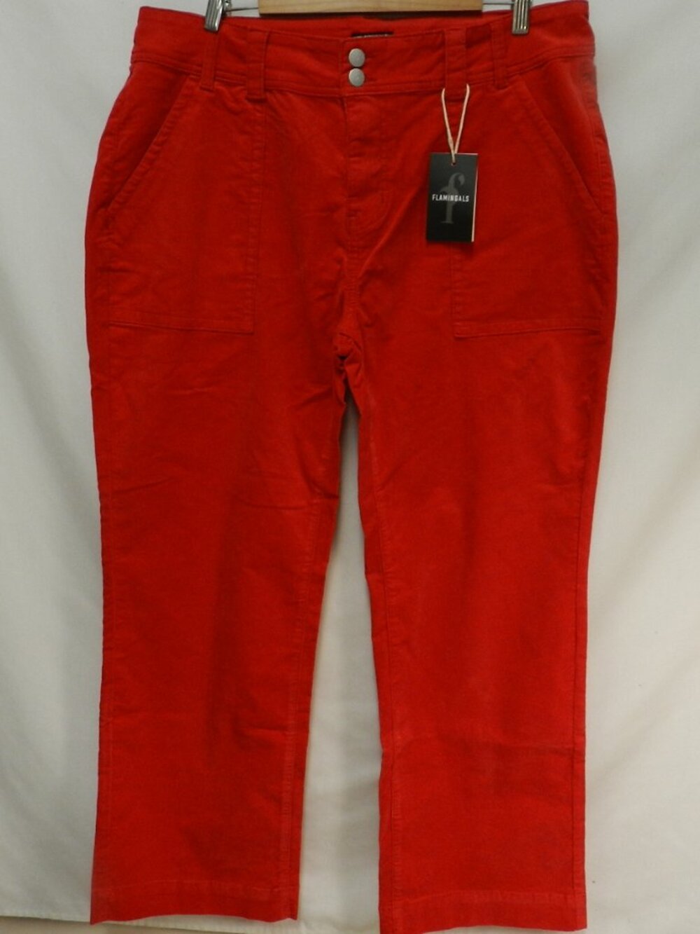 Flamingals Wide leg Mid Rise flare leg corduroy pants NEW NWT Size XXXL 3XL